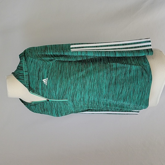 Adidas Climalite Lightweight Hoodie Top Green Size Small - Picture 1 of 14